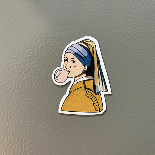 Girl with a Pearl Fridge Magnet