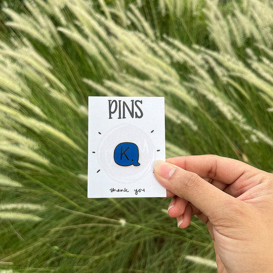 K Enamel PIN